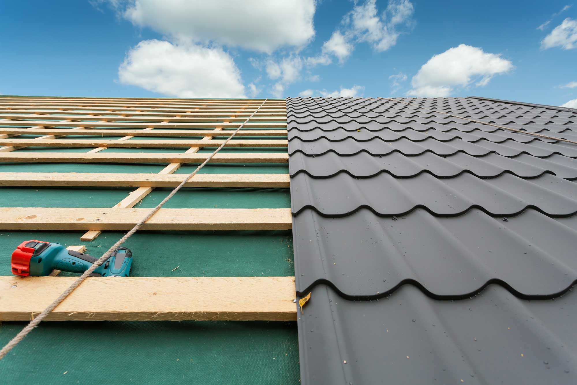 metal roofing installation in Burlington